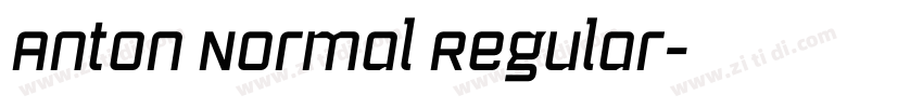 Anton Normal Regular字体转换